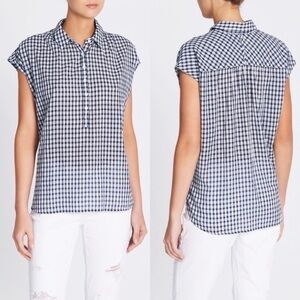 Rails Shannon Top in Navy Blue & White Check